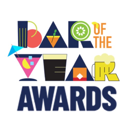 Bar of the Year Awards Logo – A colorful and creative logo displaying "Bar of the Year Awards" with stylized cocktail and beer glass illustrations, celebrating excellence in the Irish bar industry.