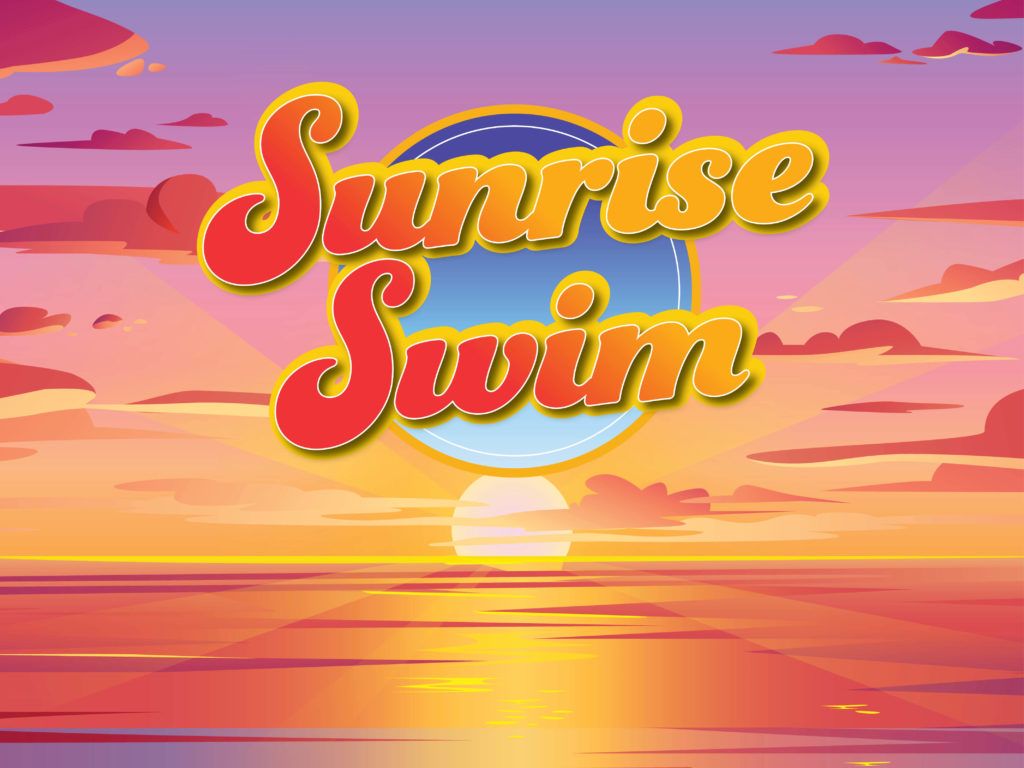 Sunrise Swim Poster